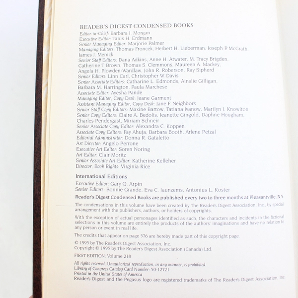 Lot of 2 Vintage Reader's Digest Condensed Books Volume 1 & 2 1995 Hardcover