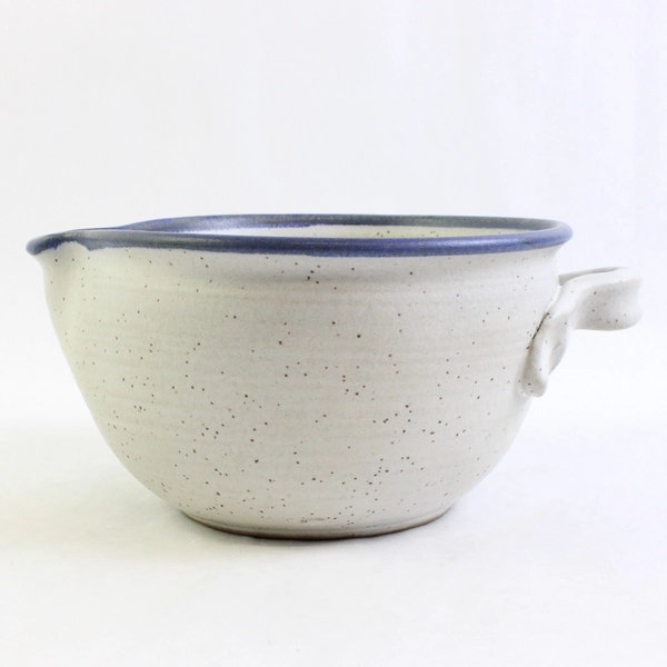 Signed Hand-Painted Studio Pottery Short Decorative Pitcher Flawed