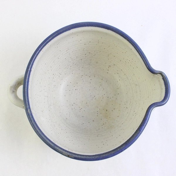 Signed Hand-Painted Studio Pottery Short Decorative Pitcher Flawed