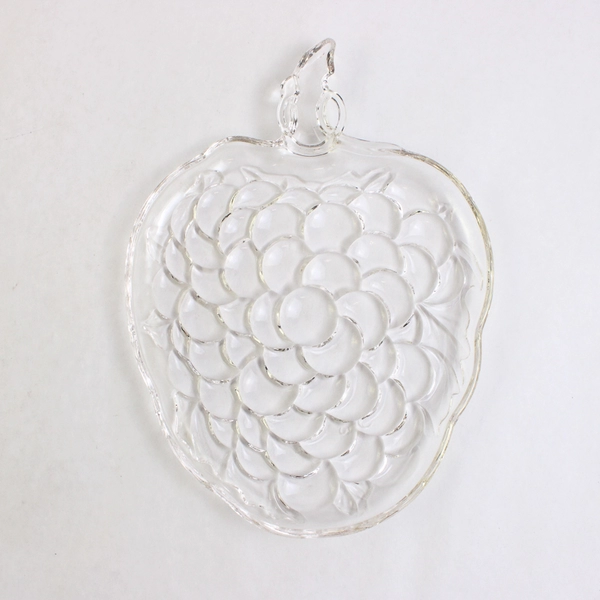 Set of 3 Vintage Hazel-Atlas Grape Cluster Shaped Snack Plates