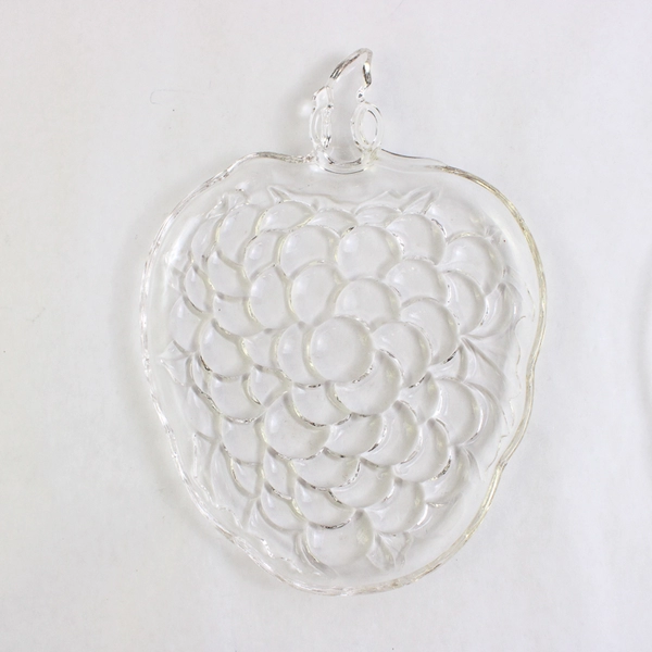 Set of 3 Vintage Hazel-Atlas Grape Cluster Shaped Snack Plates