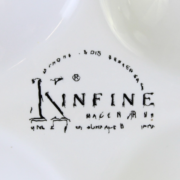 Kinfine Oval Ceramic Deviled Egg Plate Holds 16 Pieces