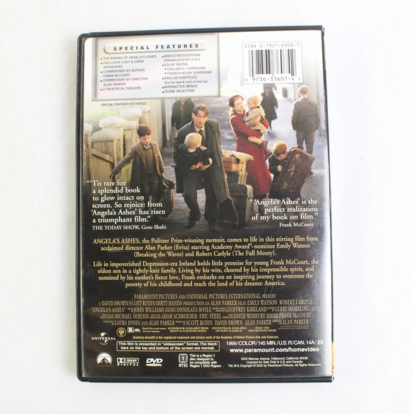 Angela's Ashes DVD 1999