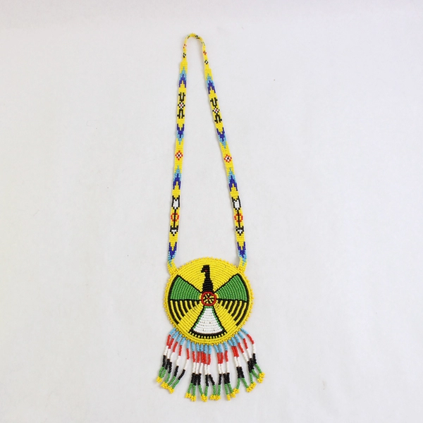 J.M. Davis Gun Museum Southwestern Style Beaded Pendant Necklace Souvenir