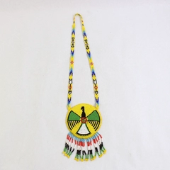 J.M. Davis Gun Museum Southwestern Style Beaded Pendant Necklace Souvenir