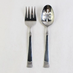Pfaltzgraff Tribute Stainless Steel Serving Spoon & Fork