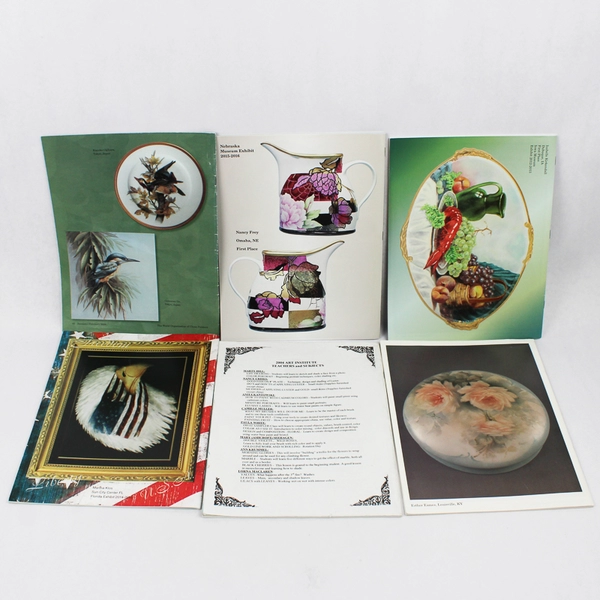 Lot of 6 The China Painter Magazines 1995, 2004, 2006, 2012, 2014, 2015, Vintage