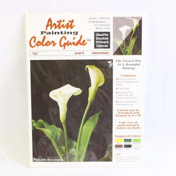 Artist Painting Color Guide Lily Level 2 Intermediate New