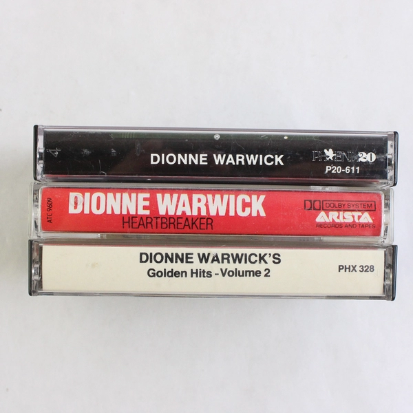 Lot of 3 Cassette Tapes Dionne Warwick Greatest Golden Hits Heartbreaker