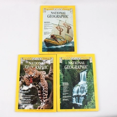 Vintage Lot of 3 National Geographic Magazines July November December 1977