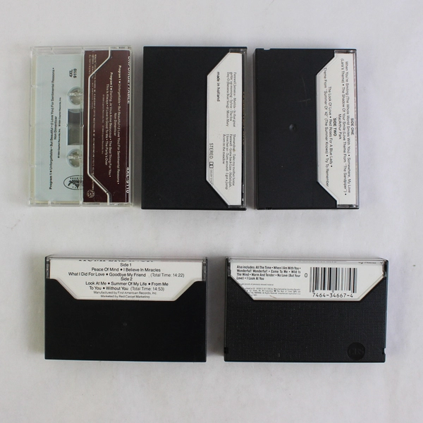 Lot of 5 Cassette Tapes Mathis Engelbert Belafonte Williams Nat King Cole