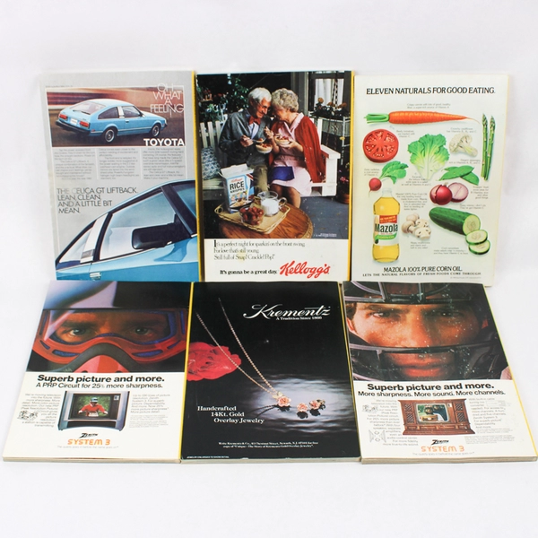 Vintage Lot of 6 National Geographic Magazines July Aug Sept Oct Nov & Dec 1980