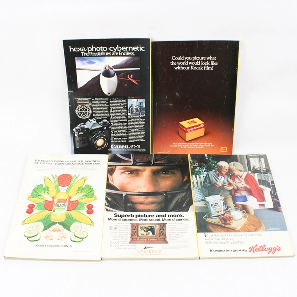 Vintage Lot of 5 National Geographic Magazines Jan Feb March April & May 1981