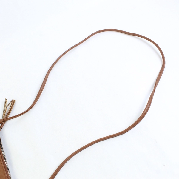 Aeropostale Small Brown Faux Leather Crossbody Purse