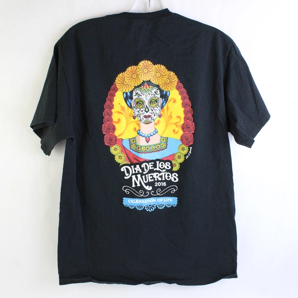 Port and Company Calottery Dia De Los Muertos 2016 T-Shirt Adult Medium