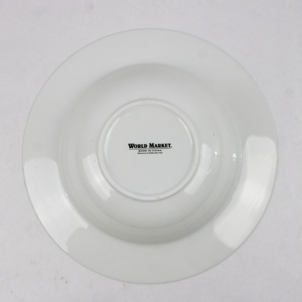 World Market Vegetable Print 12 Inch Ceramic Serving Bowl