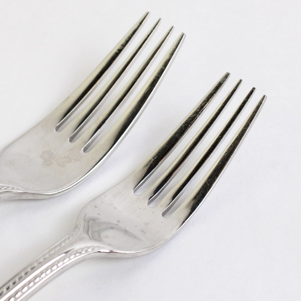5 Piece Set Hampton Silversmiths Dazzle, Fork Salad Spoon Stainless Flatware