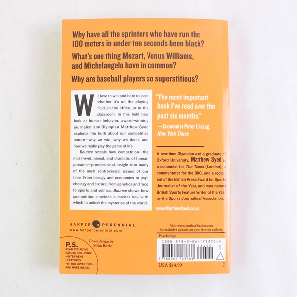 Bounce: Mozart Federer Picasso Beckham and the Science of Success 2011 PB