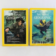 Lot of 2 Vintage National Geographic Magazines July and August 1985