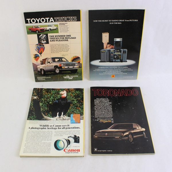 Lot of 4 Vintage National Geographic Magazines Jan Feb May and June 1986