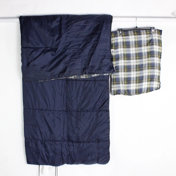 Exxel Outdoors Nylon Sleeping Bag and Pillow 33 x 75 Poly Fill 4.15 lbs