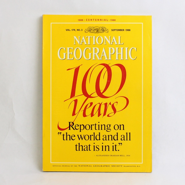 Vintage National Geographic Centennial Issue Sept 1988 Celebrating 100 Years