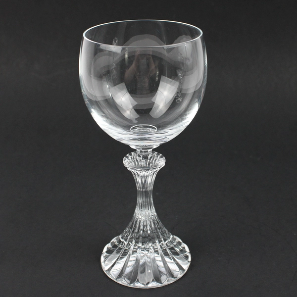 Lot of 2 Vintage Mikasa The Ritz Clear Wine Glasses 6.5" H Stem Rib