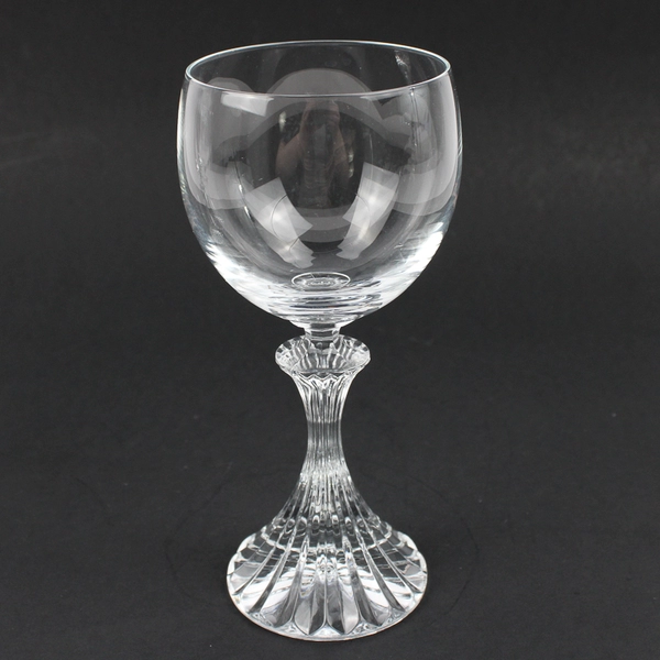 Lot of 2 Vintage Mikasa The Ritz Clear Wine Glasses 6.5" H Stem Rib