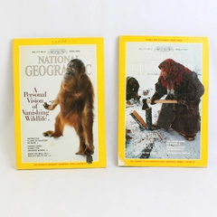 Lot of 2 Vintage National Geographic Magazines 1990 March & April