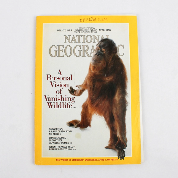 Lot of 2 Vintage National Geographic Magazines 1990 March & April