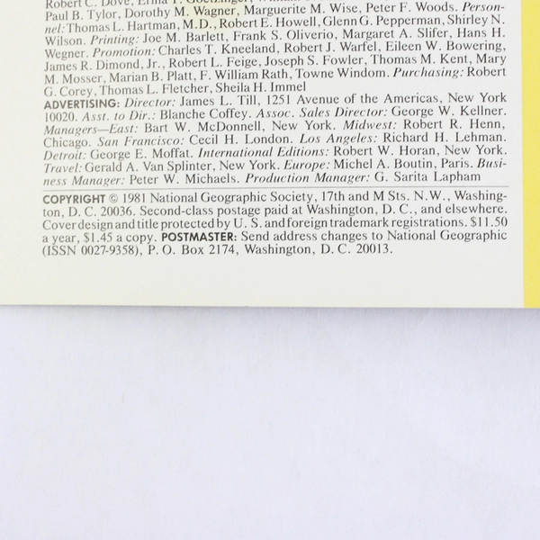 Vintage National Geographic Magazine Special Report on Energy February 1981