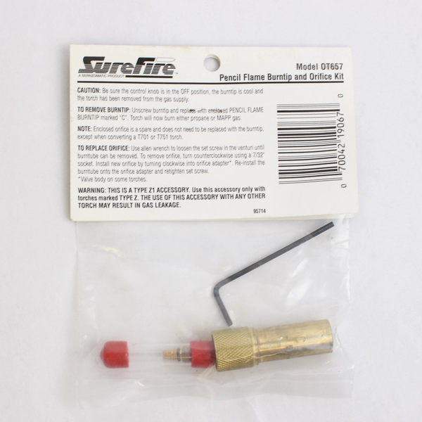 SureFire  Pencil flame And Orifice Kit OT657 NIP