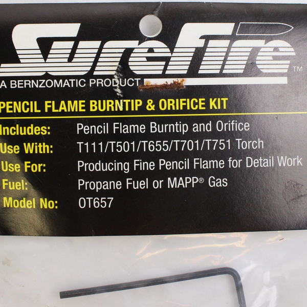 SureFire  Pencil flame And Orifice Kit OT657 NIP