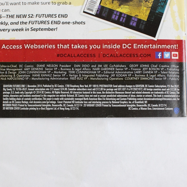 DC Comics Grayson Futures End 2014