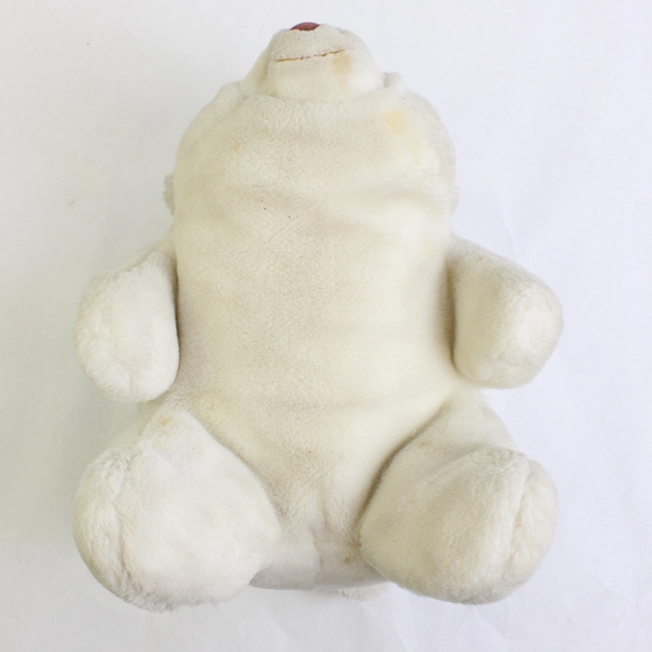 Vintage 1980 Gund SNUFF White Polar Bear Plush Toy Animal 7”