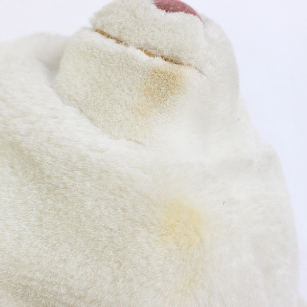Vintage 1980 Gund SNUFF White Polar Bear Plush Toy Animal 7”