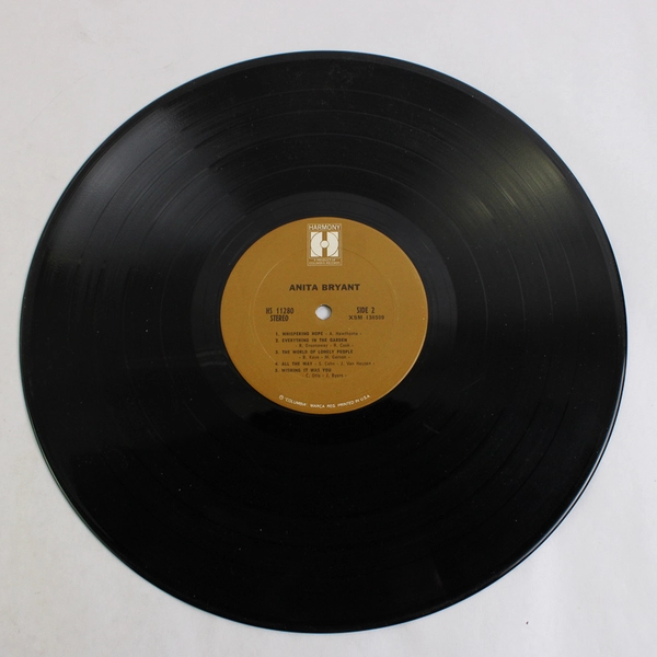 Lot of 2 VTG 12" Vinyl Record Albums, Anita Bryant Abiding Love 