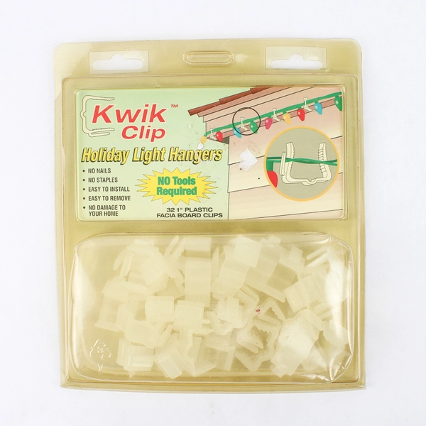 Two Packages of Christmas Light Gutter Hooks Holiday Decor