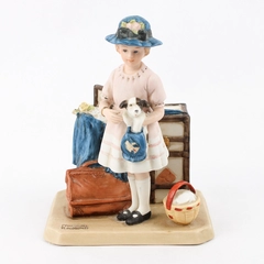 Vtg Norman Rockwell Innocence of Youth Collection Vacation's Over Figurine