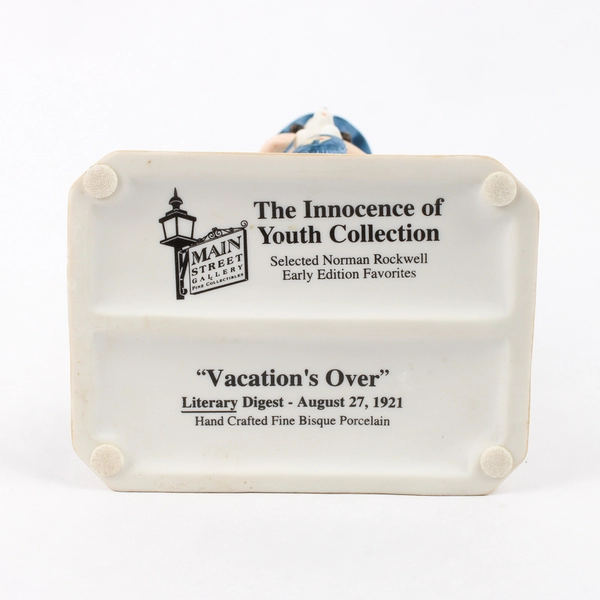 Vtg Norman Rockwell Innocence of Youth Collection Vacation's Over Figurine