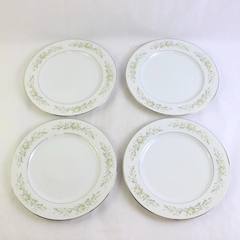 Lot of 4 Grace Fine China Rhapsody Porcelain Dinner Plates 10 3/8" Japan