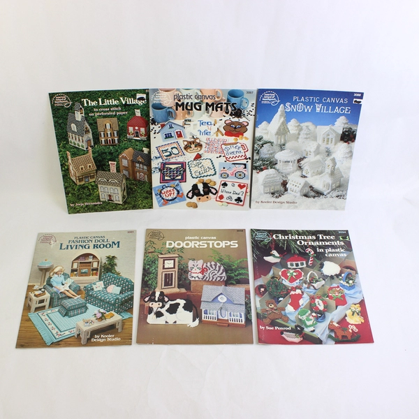 Lot of 6 American School of Needlework Various Needle Crafts Patterns