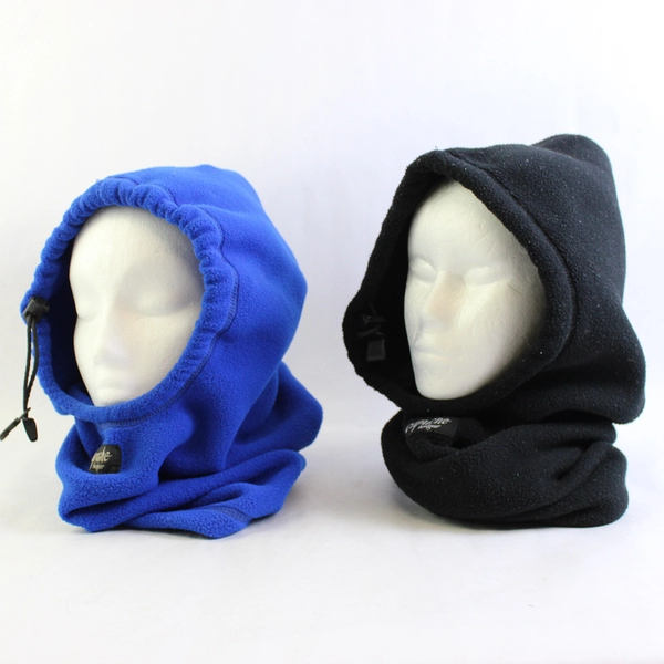 Set of 2 Capuche Headgear Hoods Unisex Adult One Size Black and Blue