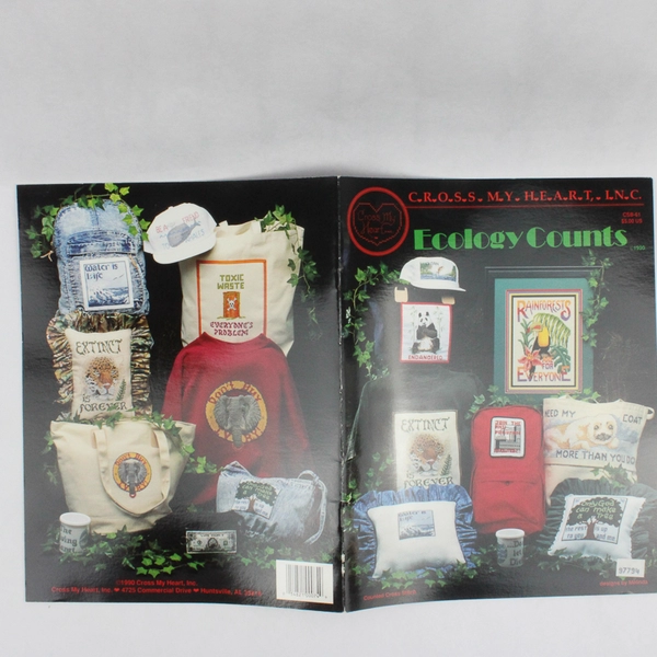 Cross My Heart Inc Ecology Counts Counted Cross Stitch Booklet 1990 No CSB-51