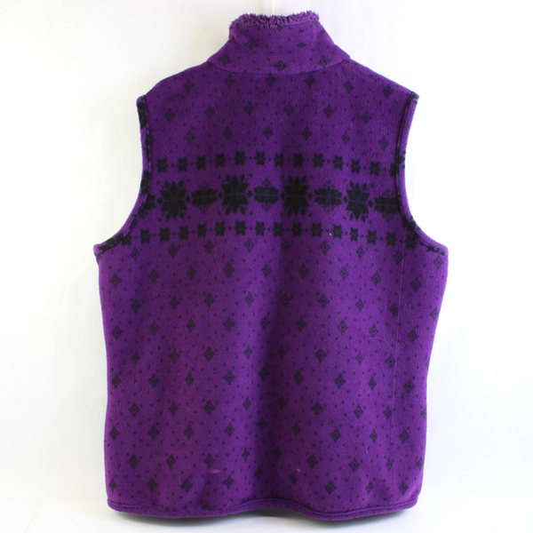 Great Northwest Indigo Purple Fleece Zip-Up Vest Women's Size 1X