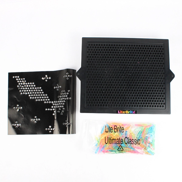 2023 Hasbro Lite Brite With 200 Pegs Battery Operated Works