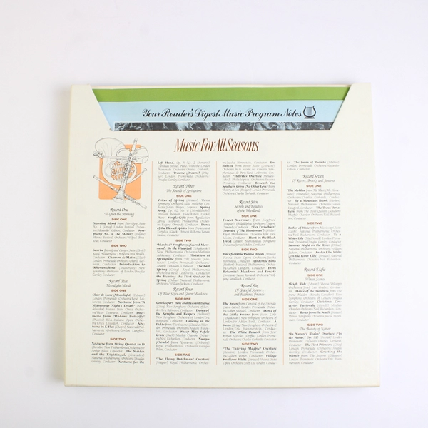 Reader's Digest Music For All Seasons 8 Record Set 1984