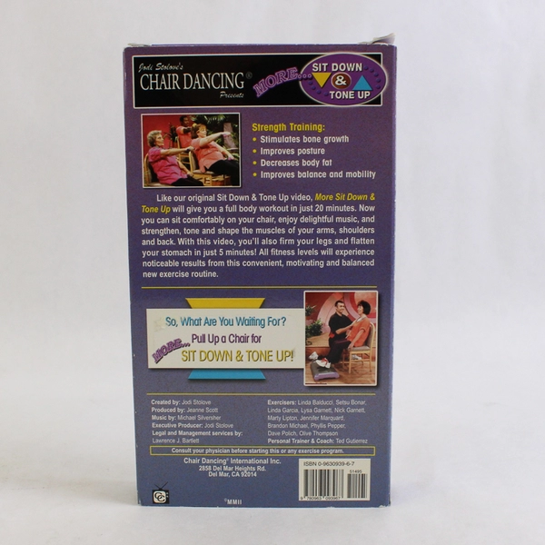 Jodi Stolove's More Sit Down Tone Up VHS Tape 2004