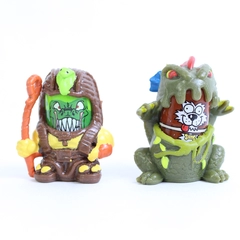 Lot of 2 Mighty Beanz Pharoah and Monster Bods