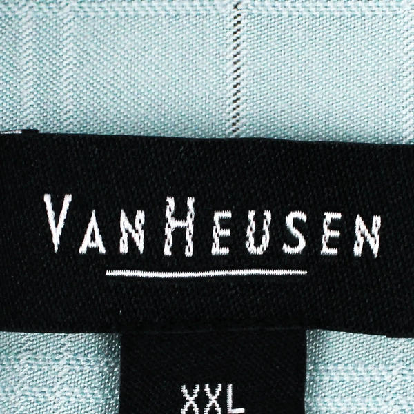 Van Heusen Mint Green Button-Up Top Men's Size 2XL 18-18 1/2